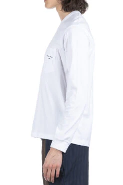 Cotton Jersey LS T-Shirt - White -Modish Attire Store Comme Des Garcons Homme Cotton Jersey LS T Shirt White HM T102 3 03