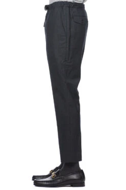 Wool Pants With Tactical Belt - Charcoal -Modish Attire Store Comme Des Garcons Homme Wool Pants With Tactical Belt Charcoal HL P014 03