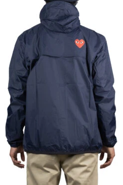 Comme Des Garçons Play K-WAY Hoodie Full Zip - Navy -Modish Attire Store Comme Des Garcons Play K WAY Hoodie Full Zip Navy AZ J501 051 1 04 m