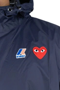 Comme Des Garçons Play K-WAY Hoodie Full Zip - Navy -Modish Attire Store Comme Des Garcons Play K WAY Hoodie Full Zip Navy AZ J501 051 1 05 m