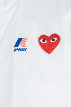 Comme Des Garçons Play K-WAY Hoodie Full Zip - White -Modish Attire Store Comme Des Garcons Play K WAY Hoodie Full Zip White AZ J501 051 3 noe 05 m