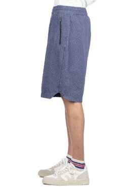 BB Shorts- Navy Cotton Polka Dot Pique -Modish Attire Store Engineered Garments BB Shorts Navy Cotton Polka Dot Pique 24S1B034 PF005 TA 03