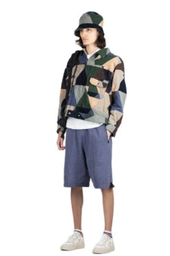 BB Shorts- Navy Cotton Polka Dot Pique -Modish Attire Store Engineered Garments BB Shorts Navy Cotton Polka Dot Pique 24S1B034 PF005 TA 07