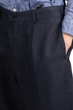 Carlyle Pant- Navy Linen Twill -Modish Attire Store Engineered Garments Carlyle Pant Navy Linen Twill 24S1F012 ET 027 NOE 05