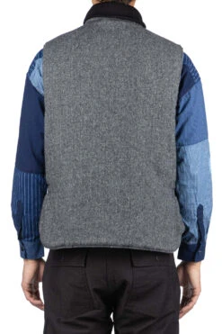 LL Vest - Grey Poly Wool Herringbone -Modish Attire Store Engineered Garments LL Vest Grey Poly Wool Herringbone C012 IP002 04