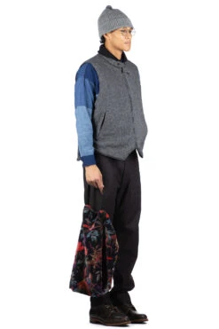 LL Vest - Grey Poly Wool Herringbone -Modish Attire Store Engineered Garments LL Vest Grey Poly Wool Herringbone C012 IP002 07