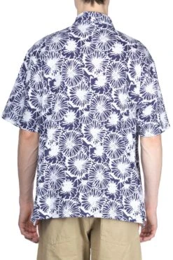 Polo Shirt - Navy Cotton Floral Pique -Modish Attire Store Engineered Garments Polo Shirt Navy Cotton Floral Pique 24S1B036 PF006 04 m