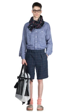 Sunset Short - Navy CL Windowpane