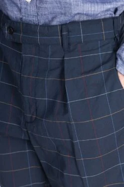 Sunset Short - Navy CL Windowpane -Modish Attire Store Engineered Garments Sunset Short Navy CL Windowpane 24S1E001 EN021 2005