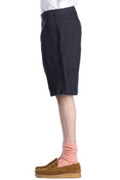 Sunset Short - Navy Linen Twill -Modish Attire Store Engineered Garments Sunset Short Navy Linen Twill 24S1E001 ET027 ta 2003
