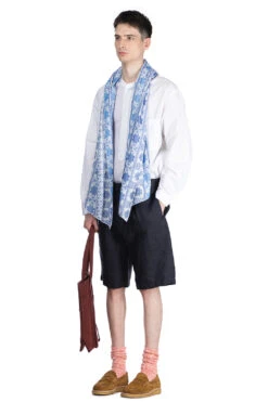 Sunset Short - Navy Linen Twill -Modish Attire Store Engineered Garments Sunset Short Navy Linen Twill 24S1E001 ET027 ta 2008