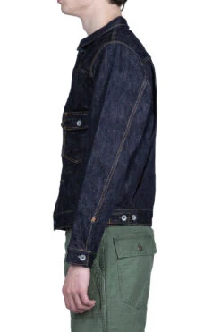 16oz Slubby Selvedge Denim Type II Jacket - Indigo -Modish Attire Store Iron Heart 16oz Slubby Selvedge Denim Type II Jacket Indigo IHJ 507 SLB 03