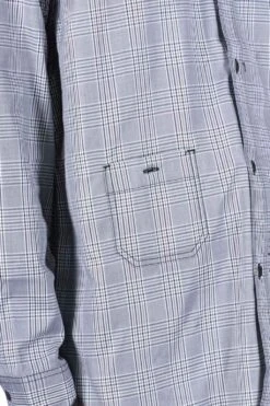 Checker Shirt With Elbow Patch - White Black X Black -Modish Attire Store Junya Watanabe MAN Checker Shirt With Elbow Patch White Black x Black WL B003 16