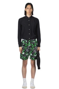 Graphic-print Cotton Shorts