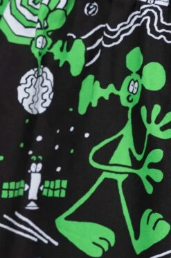 Graphic-print Cotton Shorts -Modish Attire Store Junya Watanabe MAN Graphic print Cotton Shorts WM P918 100 3 06