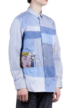 Junya X Roy Lichtenstein Patch Work Shirt -Modish Attire Store Junya Watanabe MAN Junya x Roy Lichtenstein Patch Work Shirt WK B003 051 04