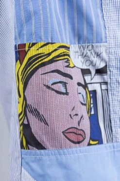 Junya X Roy Lichtenstein Patch Work Shirt -Modish Attire Store Junya Watanabe MAN Junya x Roy Lichtenstein Patch Work Shirt WK B003 051 08