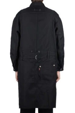 X Levis Long Wool Coat - Black X Black -Modish Attire Store Junya Watanabe MAN x Levis Long Wool Coat Black x Black WL C901 04