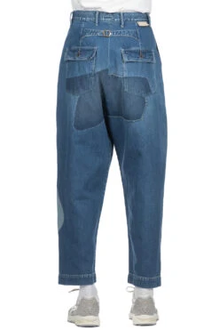 11.5oz Denim MINING Damaged High Waisted DAKOTA Pants -Modish Attire Store Kapital 115oz Denim MINING Damaged High Waisted DAKOTA Pants EK 1161 noe 53 m