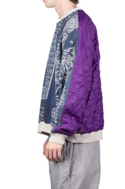 12/-SWT Knit BANDANA BIVOUAC BIG Sweater - Purple Navy -Modish Attire Store Kapital 12 SWT Knit BANDANA BIVOUAC BIG Sweater Purple Navy EK 1005 PNV 03 m