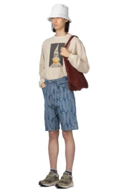 12oz MAGPIE Denim 5P Shorts - Light -Modish Attire Store Kapital 12oz MAGPIE Denim 5P Shorts Light K2403SP012 TAN noe 18 m