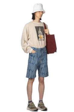 12oz MAGPIE Denim 5P Shorts - Light -Modish Attire Store Kapital 12oz MAGPIE Denim 5P Shorts Light K2403SP012 TAN noe 19 m