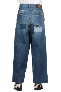 14oz Denim PORT Baggy Pants (HIPPIE-Champetre Remake) -Modish Attire Store Kapital 14oz Denim PORT Baggy Pants HIPPIE Champetre Remake K2309LP035 PRO 33 m