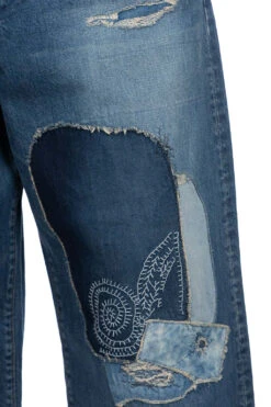 14oz Denim PORT Baggy Pants (HIPPIE-Champetre Remake) -Modish Attire Store Kapital 14oz Denim PORT Baggy Pants HIPPIE Champetre Remake K2309LP035 PRO 35 m