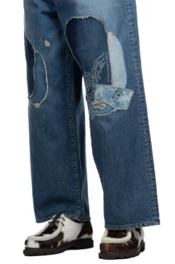 14oz Denim PORT Baggy Pants (HIPPIE-Champetre Remake) -Modish Attire Store Kapital 14oz Denim PORT Baggy Pants HIPPIE Champetre Remake K2309LP035 PRO 37 m