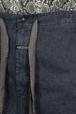 14oz Denim SHOVEL Baggy Pants - Black X Natural -Modish Attire Store Kapital 14oz Denim SHOVEL Baggy Pants Black x Natural K2310LP094 BNA ac 05 m