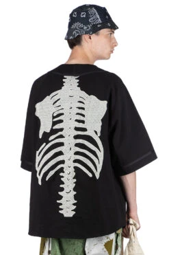 16/-Densed Jersey Baseball Shirt (BONE) - Black