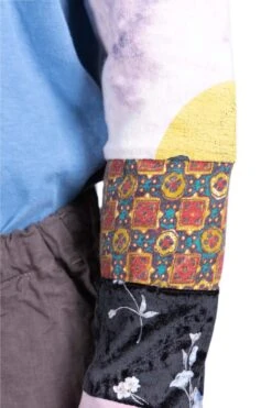 18.5 Jersey HIPPIE Long Sleeve T - Blue -Modish Attire Store Kapital 185 Jersey HIPPIE Long Sleeve T Blue K2104LC107 BL 17 m