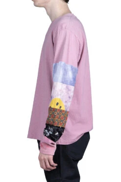 18.5 Jersey HIPPIE Long Sleeve T - Pink -Modish Attire Store Kapital 185 Jersey HIPPIE Long Sleeve T Pink K2104LC107 PK 13 m