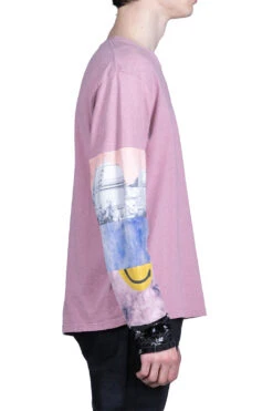 18.5 Jersey HIPPIE Long Sleeve T - Pink -Modish Attire Store Kapital 185 Jersey HIPPIE Long Sleeve T Pink K2104LC107 PK 15 m
