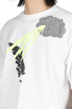 20/-Jersey Crew T (THUNDER & CONIFER) - White -Modish Attire Store Kapital 20 Jersey Crew T THUNDER CONIFER White K2304SC129 05 m