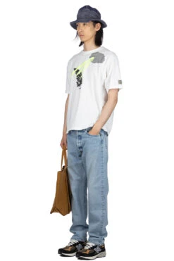 20/-Jersey Crew T (THUNDER & CONIFER) - White -Modish Attire Store Kapital 20 Jersey Crew T THUNDER CONIFER White K2304SC129 06 m