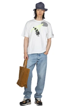 20/-Jersey Crew T (THUNDER & CONIFER) - White -Modish Attire Store Kapital 20 Jersey Crew T THUNDER CONIFER White K2304SC129 07 m