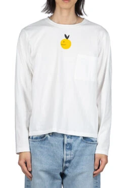 20/-Jersey Crewneck LS Tee (CONEYBOWY) - White -Modish Attire Store Kapital 20 Jersey Crewneck LS Tee CONEYBOWY White K2303LC089 WH 02 m