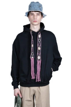 Front Page 14 30/-SWT Knit MALDIVES BIG Parka - Black