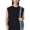 5G Cotton Knit BONE Vest - Black