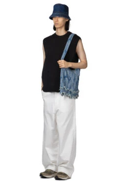 5G Cotton Knit BONE Vest - Black -Modish Attire Store Kapital 5G Cotton Knit BONE Vest Black EK 1415KN BLK 19 m