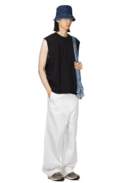 5G Cotton Knit BONE Vest - Black -Modish Attire Store Kapital 5G Cotton Knit BONE Vest Black EK 1415KN BLK 20 m