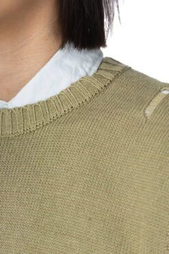 5G Cotton Knit BONE Vest - Khaki -Modish Attire Store Kapital 5G Cotton Knit BONE Vest Khaki EK 1415KN KHA 16 m