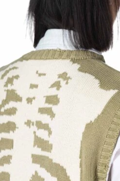5G Cotton Knit BONE Vest - Khaki -Modish Attire Store Kapital 5G Cotton Knit BONE Vest Khaki EK 1415KN KHA 18 m