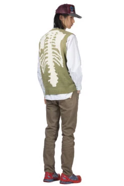 5G Cotton Knit BONE Vest - Khaki -Modish Attire Store Kapital 5G Cotton Knit BONE Vest Khaki EK 1415KN KHA 21 m