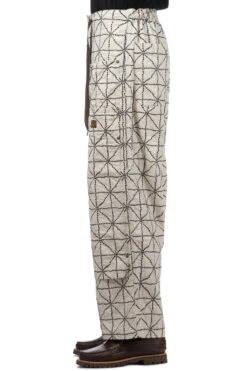 8oz Color Denim FOLD DOJO W-Knee EASY Baggy Pants - Natural -Modish Attire Store Kapital 8oz Color Denim FOLD DOJO W Knee EASY Baggy Pants Natural K2403LP046 NAT noe 03 m