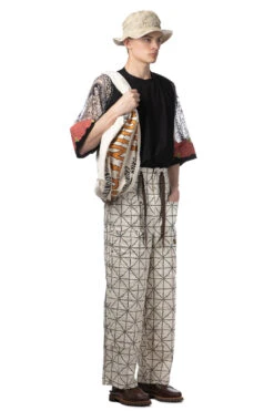 8oz Color Denim FOLD DOJO W-Knee EASY Baggy Pants - Natural -Modish Attire Store Kapital 8oz Color Denim FOLD DOJO W Knee EASY Baggy Pants Natural K2403LP046 NAT noe 09 m