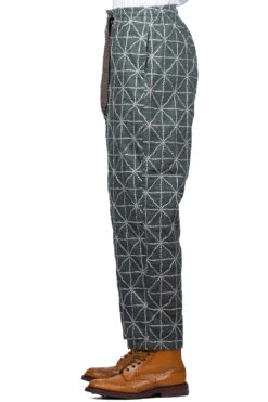 8oz Color Denim FOLK-DOJO Sashiko EASY Pants - Green -Modish Attire Store Kapital 8oz Color Denim FOLK DOJO Sashiko EASY Pants Green K2209LP008 GRN ac 09 m