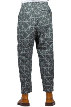 8oz Color Denim FOLK-DOJO Sashiko EASY Pants - Green -Modish Attire Store Kapital 8oz Color Denim FOLK DOJO Sashiko EASY Pants Green K2209LP008 GRN ac 10 m