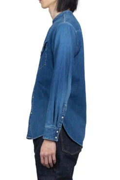 8oz Denim ROLLER Collar Baseball Western Shirt -Modish Attire Store Kapital 8oz Denim ROLLER Collar Baseball Western Shirt K2210LS093 ac 03 m